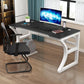 Eigentijdse Office Desk Antique Finish Computer Desk met metalen benen