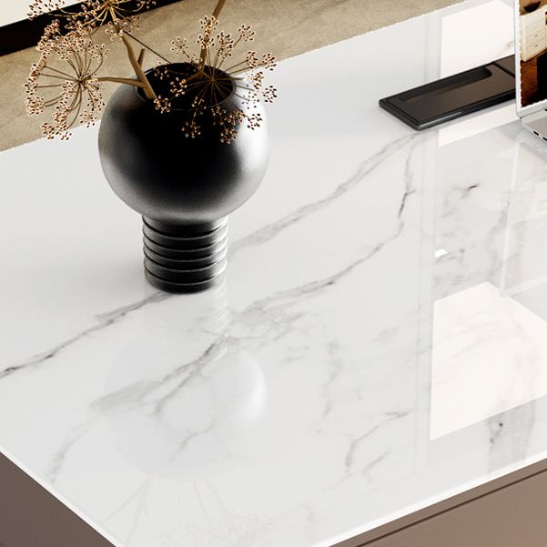 Scrivania della gestione della gestione dei cavi con cassetti da scrivania da scrivania per casa