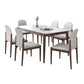 Modern Kitchen Dining Room Set with Sintered Stone Top and Solid Wood Base Dining Furniture Clearhalo 'Dining Room Sets' 'Dining Tables & Seating' 'dining_room_set' 'furn' 'furn_dining_room_set' 'Furniture' 'furniture_dining_room_set' 'Kitchen & Dining Furniture' 'kitchen&dining_furn' 'kitchen' 1200x1200_fae325cf-2e60-470b-a4b7-330e6163742b