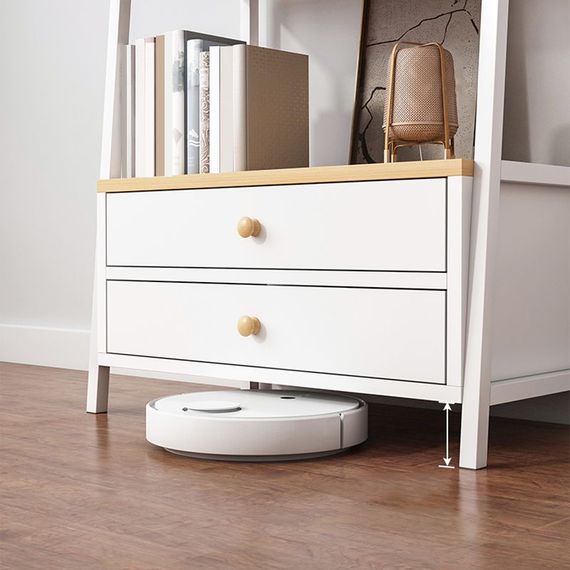 Estantería de madera abierta estantería multicapa de casa minimalista moderna