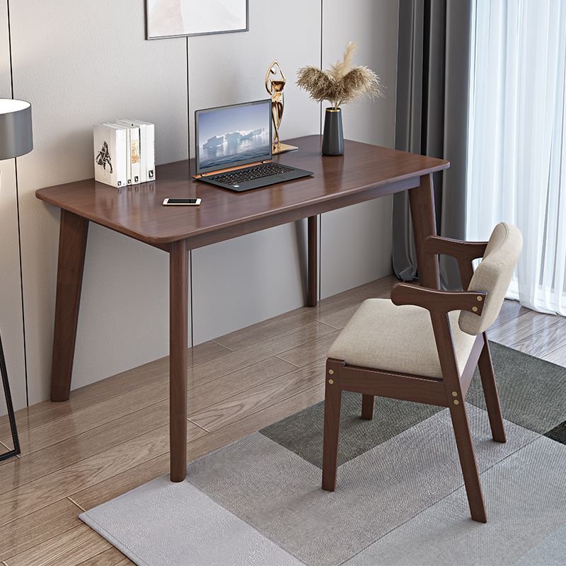 Scrivania per uffici rettangolo in legno massiccio Base da 29,53 pollici da scrittura di scrittura alta 29,53 pollici