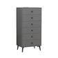 Modern Accent Chest with Soft Close Drawers Scratch Resistant Accent Cabinet