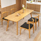 Juego de comedor moderno 1/4/5/6/7 PCS Mesa de comedor de madera maciza rectángulo y sillas sin brazos
