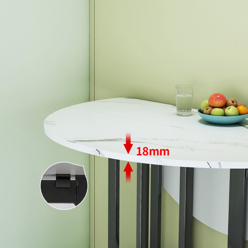 Modern Tripod Base Dinette Table Chipboard Folding Table Home Furniture (only Table) Clearhalo 'Dining Tables & Seating' 'Dining Tables' 'dining_table' 'furn' 'furn_dining_table' 'Furniture' 'furniture_dining_table' 'Kitchen & Dining Furniture' 'kitchen' 'kitchen_dining_table' 1200x1200_fae6e7dd-d180-4d92-ad0a-34db037f1608