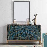 15.6-inch Width Glam Storage Chest Dresser Solid Wood Dresser