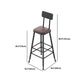 Industrial Wood Bar Table Set 1/2/7 Pieces Rectangular Counter Set for Home Use Clearhalo 'Bar Furniture' 'furn' 'furn_home_bar_bar_sets' 'Furniture' 'Home Bars & Bar Sets' 'home_bar_bar_sets' 'Kitchen & Dining Furniture' 1200x1200_fae82630-d0b7-4fde-9549-fb94fe84717a