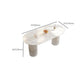 Modern Sintered Stone Dining Table Contemporary White Table with Metal Base Clearhalo 'Dining Tables & Seating' 'Dining Tables' 'dining_table' 'furn' 'furn_dining_table' 'Furniture' 'Kitchen & Dining Furniture' 1200x1200_faeaa538-08e6-4702-a481-62e60f66cd1d