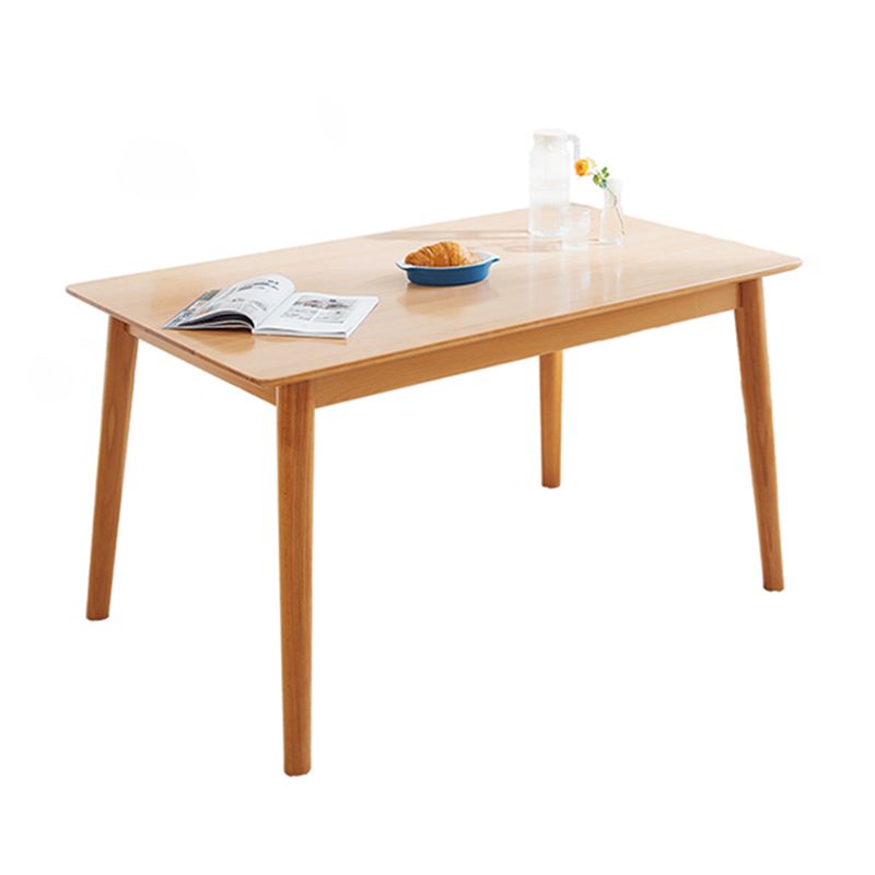 Rectangle Solid Wood Dining Table Modern Beech Wood Table in Nature with 4 Legs Clearhalo ' dining_table' 'Dining Tables & Seating' 'Dining Tables' 'furn' 'furn_dining_table' 'Furniture' 'furniture_dining_table' 'Kitchen & Dining Furniture' 'kitchen&dining_furn' 'kitchen' 'kitchen_dining_table' 1200x1200_faeba8a1-31a4-4ffb-a123-07fcd1edbd38