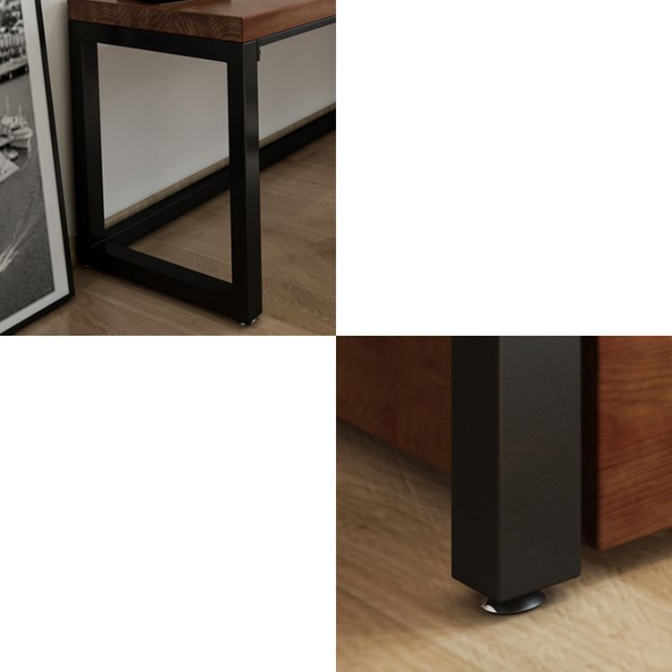 L-Shape Bedroom Working Desk Modern Solid Wood Writing Table Clearhalo 'furn' 'furn_office_desk' 'Furniture' 'Office Desks' 'Office Furniture' 'office_desk' 1200x1200_faece431-534b-4c13-bbb2-62c49dce9118