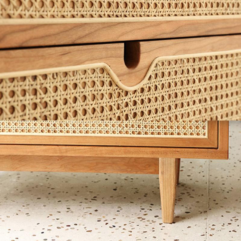 Gabinetto di sideboard del soggiorno rattan mobile moderno server buffet con cassetto