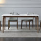 Ensemble de Table rectangulaire en pierre contemporaine, ensemble de salle à manger 1/4/5 pièces pour la maison