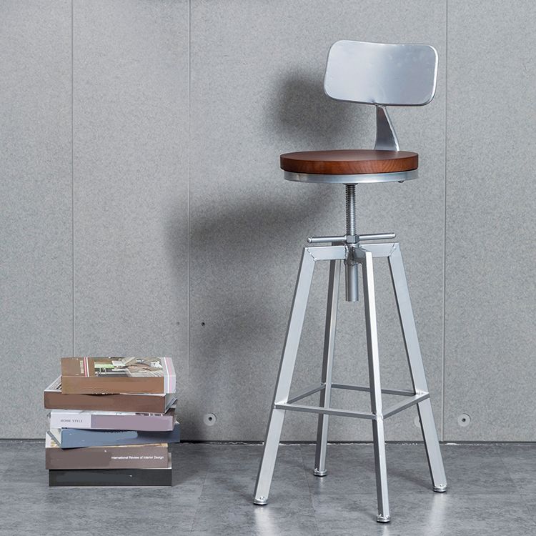 Tabouret de bar à tabouret en bois de style industriel pour le salon