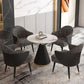 Glam 1/2/5 Pieces Dining Set Round Shape Sintered Stone Dining Table Set Clearhalo 'Dining Room Sets' 'Dining Tables & Seating' 'dining_room_set' 'furn' 'furn_dining_room_set' 'Furniture' 'furniture_dining_room_set' 'Kitchen & Dining Furniture' 1200x1200_faf13d5f-1e83-4a8a-9050-dfc3267c5514