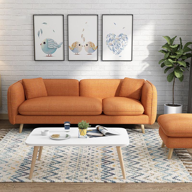 Modern Linen Tuxedo Arm Standard Sofa with Bolster Pillows for Living Room Clearhalo 'furn' 'furn_sofas' 'Furniture' 'furniture_sofas' 'kitchen' 'kitchen_sofas' 'Living Room Furniture' 'Sofa' 'sofas' 1200x1200_faf42770-b4f1-47e2-810f-d3cd9dbf5f71