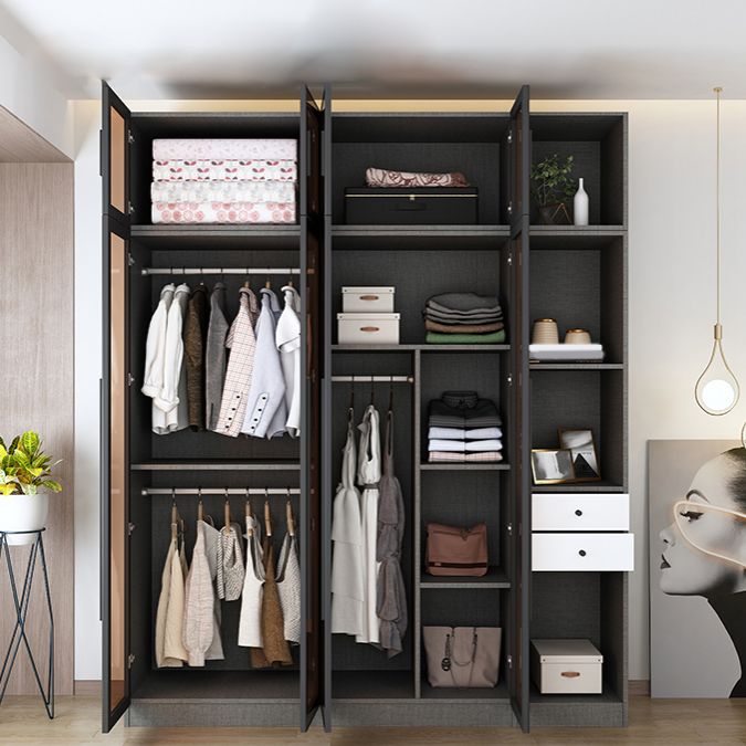 Gabinete de almacenamiento de estilo moderno para el gabinete de acabado con espejo en el hogar con puerta de vidrio