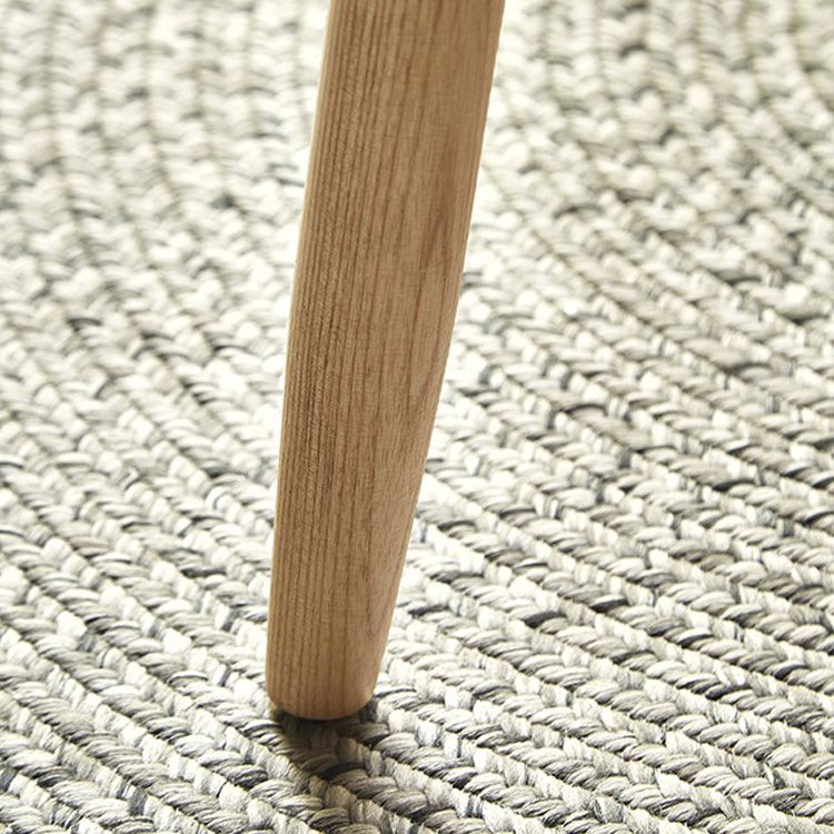 Chaise latéral en bois massif massif chaise de salle à manger sans bras en cuir contemporain