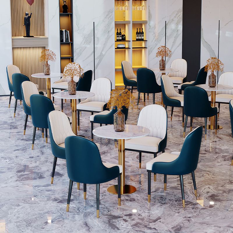 Set da tavolo Dinette in stile glam 1/2/5 pezzi set da pranzo rotondo per casa