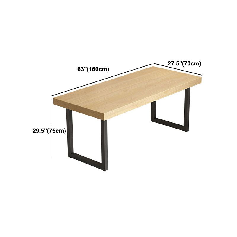 Industrial Solid Wood Dining Set 1/4/5 pieces Double Pedestal Table in Natural Clearhalo 'Dining Room Sets' 'Dining Tables & Seating' 'dining_room_set' 'furn' 'furn_dining_room_set' 'Furniture' 'furniture_dining_room_set' 'Kitchen & Dining Furniture' 'kitchen&dining_furn' 'kitchen' 1200x1200_faf7728c-b512-4cde-afb7-991c49e29ec5