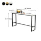 Marble Counter Height Table with Rectangle Table Top Trestle Table - 41.3" H Clearhalo 'Bar Furniture' 'Bar Tables' 'bar_tables' 'furn' 'furn_bar_tables' 'Furniture' 'furniture_bar_tables' 'Kitchen & Dining Furniture' 1200x1200_fafaa2f8-c83c-4a05-93bf-e4ffb0af21f6