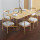 Minimalist Style Solid Wood Top Dining Table Set of Rectangle Shape Formal Kitchen Set Clearhalo 'Dining Room Sets' 'Dining Tables & Seating' 'dining_room_set' 'furn' 'furn_dining_room_set' 'Furniture' 'furniture_dining_room_set' 'Kitchen & Dining Furniture' 'kitchen&dining_furn' 'kitchen' 1200x1200_fafbeb53-a1ed-4513-b889-b7d484eb1a74