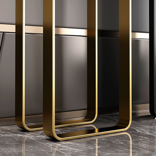 Console resistente alla console del rettangolo di marmo glam