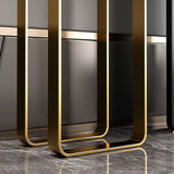 Console resistente alla console del rettangolo di marmo glam