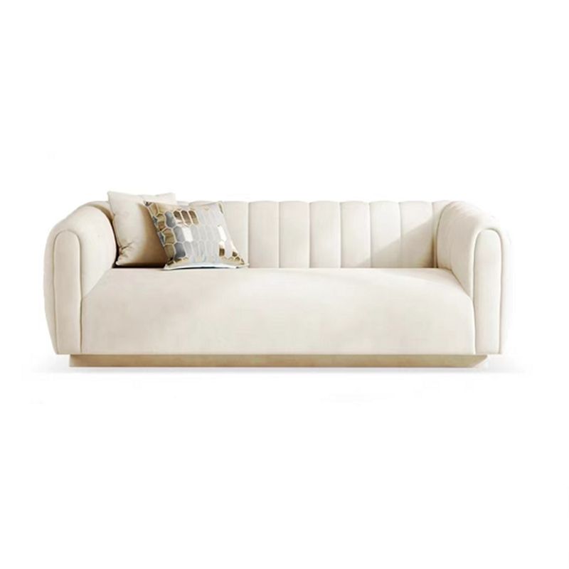 Contemporary Sewn Pillow Back Sofa Tuxedo Arm Wool Sofa - 2/3-Seater Clearhalo 'furn' 'furn_sofas' 'Furniture' 'Living Room Furniture' 'Sofa' 'sofas' 1200x1200_faff4e46-8d46-4d4a-941a-ab43e8c6690a