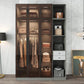 Mirrored Finish Cabinet with Glass Door Contemporary Interior Storage Cabinet