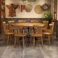 Round Dining Table Set with Wooden Chairs 1/2/5/11 Pcs Modern Solid Wood Dining Set Clearhalo 'Dining Room Sets' 'Dining Tables & Seating' 'dining_room_set' 'furn' 'furn_dining_room_set' 'Furniture' 'Kitchen & Dining Furniture' 1200x1200_fb013744-76d2-47cc-af75-e47b487b6225