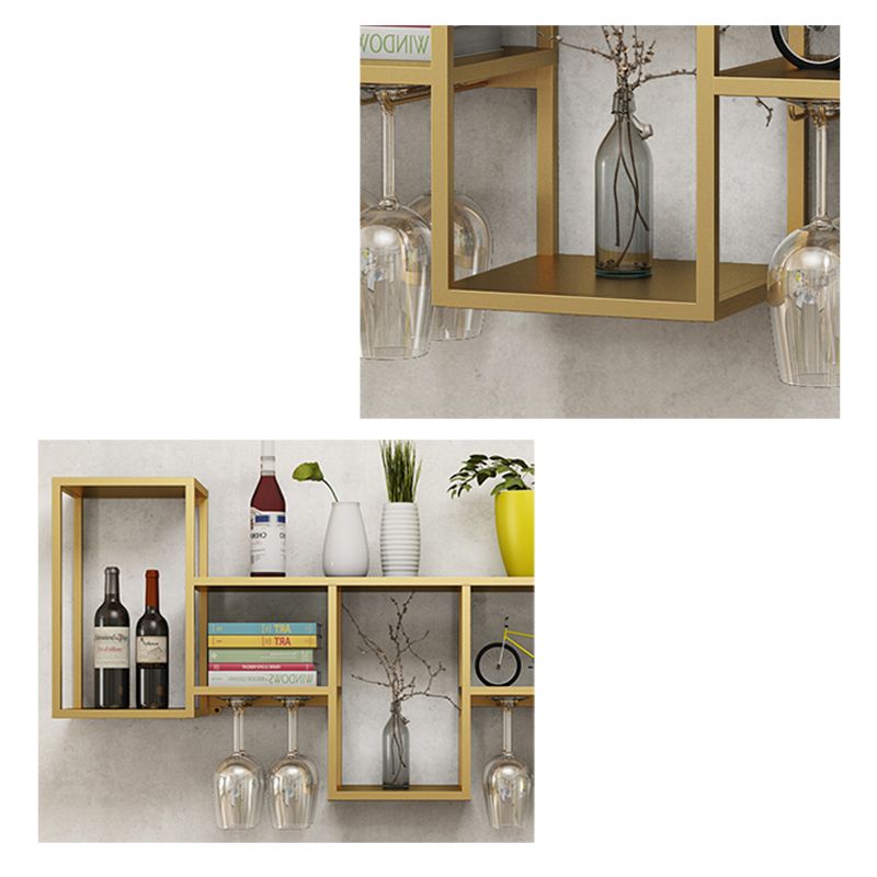 Luxe ijzeren wijnrek wandmontage wijnglas stengel rekhouder