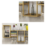 Porta rastrello per vetro di vetro a parete in ferro da parete di lussuoso