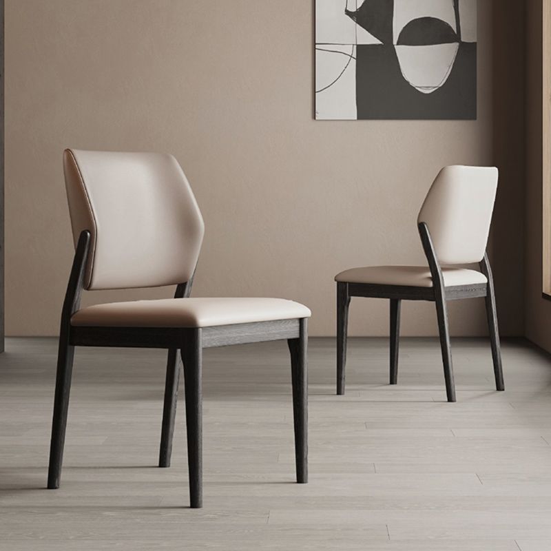 Industrial Upholstered Armless Chair Dining Room Open Back Dining Chair Clearhalo 'Dining Chairs' 'Dining Tables & Seating' 'dining_chair' 'furn' 'furn_dining_chair' 'Furniture' 'Kitchen & Dining Furniture' 1200x1200_fb041eea-cf28-4027-8b0a-d2800e9f9b74