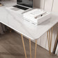 Rectangular Home Dormitory Writing Desk Glam Style Stone Office Desk Clearhalo 'furn' 'furn_office_desk' 'Furniture' 'furniture_office_desk' 'Office Desks' 'Office Furniture' 'office_desk' 1200x1200_fb0594c3-c13a-4998-8135-f44bbbeeb10b