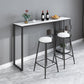 Stone Rectangle Bar Dining Table Contemporary Bar Table with Sled Base Clearhalo 'Bar Furniture' 'Bar Tables' 'bar_tables' 'furn' 'furn_bar_tables' 'Furniture' 'furniture_bar_tables' 'Kitchen & Dining Furniture' 1200x1200_fb06a790-53f3-4b73-a91b-b878ff4705cb