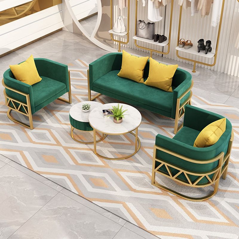 24.40" W x 29.52" H Velvet Tuxedo Arm Sofa Contemporary Standard Sofa Clearhalo 'furn' 'furn_sofas' 'Furniture' 'Living Room Furniture' 'Sofa' 'sofas' 1200x1200_fb0838b5-a831-42fe-ab05-c162de3c144c