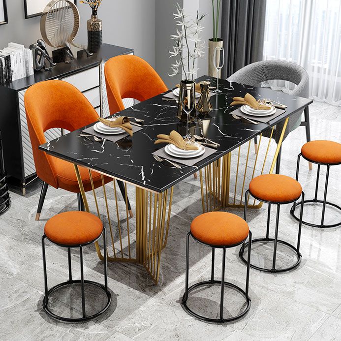 Modern Ottoman Velvet Upholstered Tear Resistant Round Ottoman with Chair Legs Clearhalo 'furn' 'furn_ottomans_poufs' 'Furniture' 'Living Room Furniture' 'Ottomans & Poufs' 'ottomans_poufs' 1200x1200_fb088ec9-07c0-4a16-bad3-e68e7cb9402c