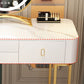 Glam Bedroom Vanity Dressing Table Stone Makeup Vanity Desk with Drawer