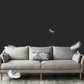 Charles of London Sofa moderne 3-zits stoffen stoffen bank met houten benen