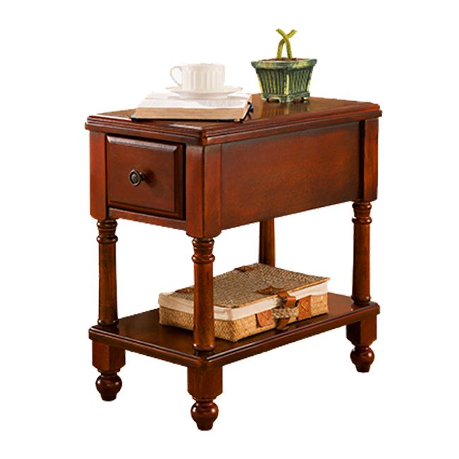 Mesa lateral rectangular modernista Madera maciza 4 patas Table final