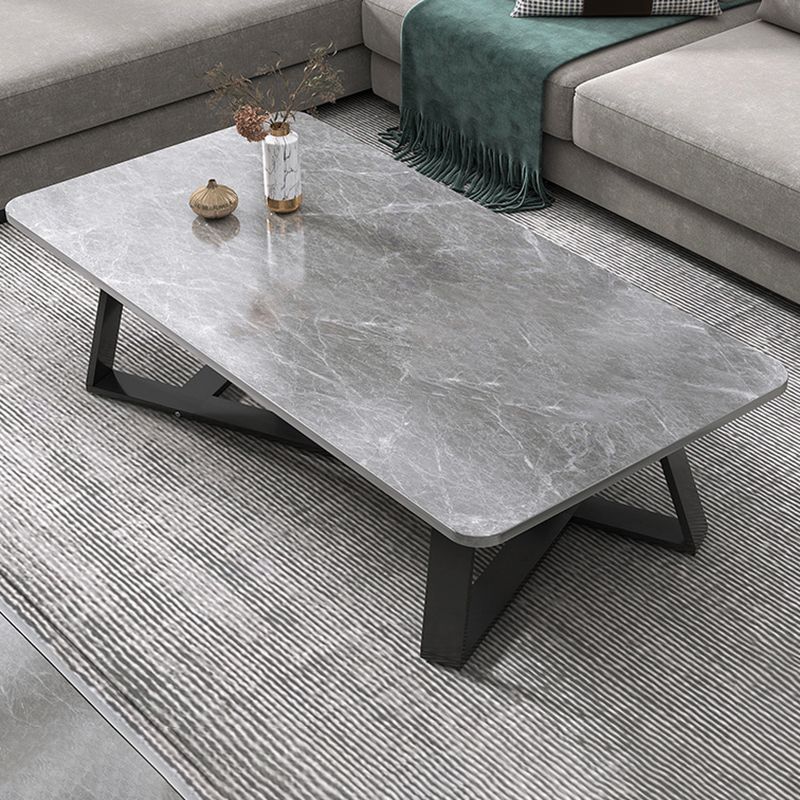 17.72" Tall Glam Style Coffee Cocktail Table Slate Rectangular Coffee Table Clearhalo 'Coffee & Accent Tables' 'Coffee Tables' 'coffee_tables' 'furn' 'furn_coffee_tables' 'Furniture' 'Living Room Furniture' 1200x1200_fb0b65b9-5652-4bd3-b584-48ffe65bf528