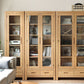 Solid Wood Display Cabinet Modern Style Glass Door with Adjustable Shelf Clearhalo 'Display & China Cabinets' 'display_china_cabinets' 'furn' 'furn_display_china_cabinets' 'Furniture' 'Kitchen & Dining Furniture' 1200x1200_fb0b73a9-af9d-40f4-a373-2aeb1f3744bd