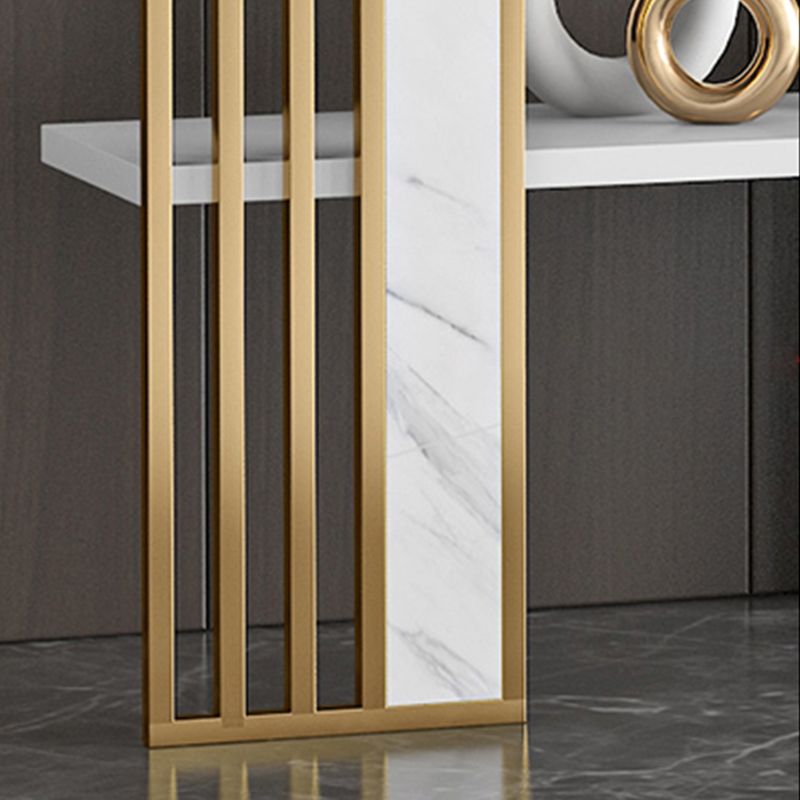 12 "W Open opslag boekenkast goud metalen frame boekenplank met planken