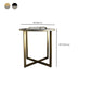Salontafel met rond frame, leistenen koffietafel of bijzettafel