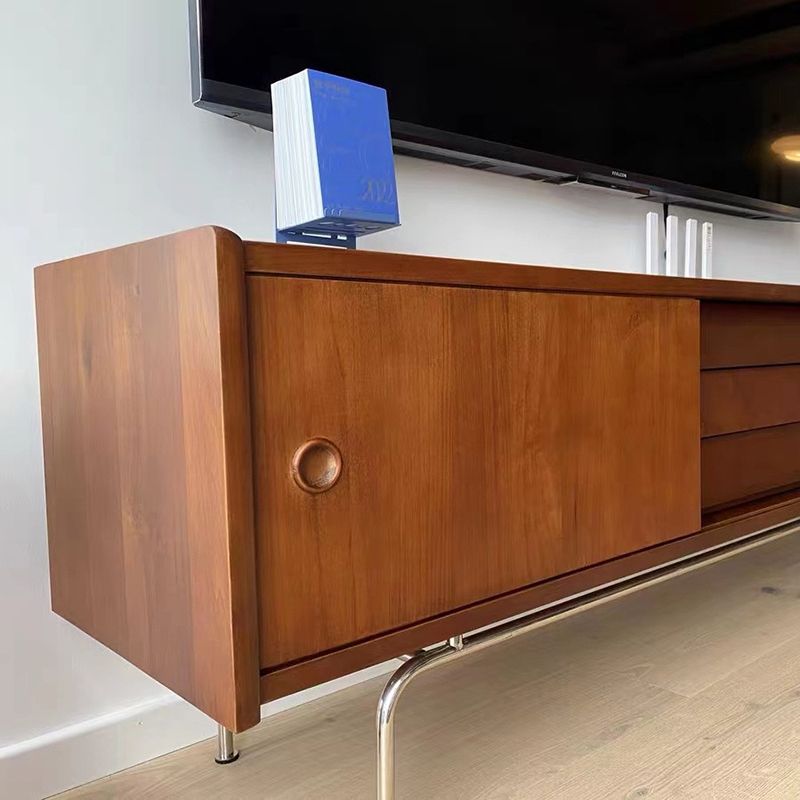 Traditional Brown TV Media Stand with Drawers Wood TV Stand Console Clearhalo 'furn' 'furn_tv_stands_entertainment_centers' 'Furniture' 'Living Room Furniture' 'TV Stands & Entertainment Centers' 'TV Stands & Media Storage Furniture' 'tv_stands_entertainment_centers' 1200x1200_fb0f3fed-3afb-437d-a5c7-a4df3efa2cbf