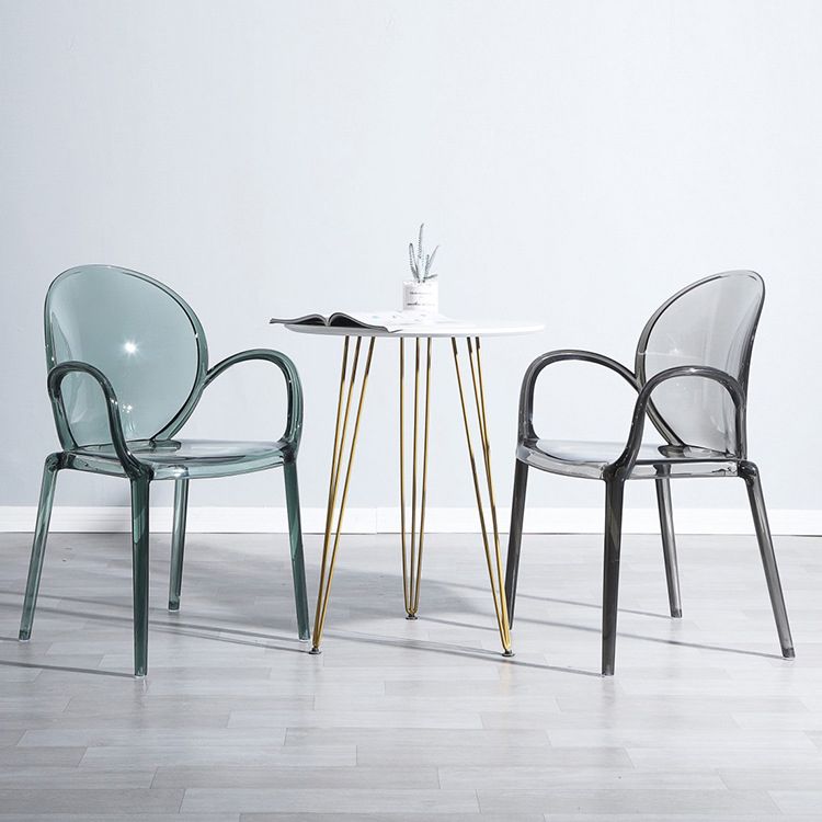 Modern Transparent Plastic Solid Back Side Chair 34"H Dining Chair for Restaurant Clearhalo ' kitchen&dining_furn' 'Dining Chairs' 'Dining Tables & Seating' 'dining_chair' 'furn' 'furn_dining_chair' 'Furniture' 'furniture_dining_chair' 'Kitchen & Dining Furniture' 'kitchen' 1200x1200_fb0fbe5a-ce03-4680-9f13-36ce62169162