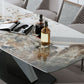 Modern Sintered Stone Top Dining Set Rectangle 1/2/5/7 Pieces Dinette Table Set Clearhalo 'Dining Room Sets' 'Dining Tables & Seating' 'dining_room_set' 'furn' 'furn_dining_room_set' 'Furniture' 'Kitchen & Dining Furniture' 1200x1200_fb10f7e4-e384-4e0f-92cb-ae9394bd9b75