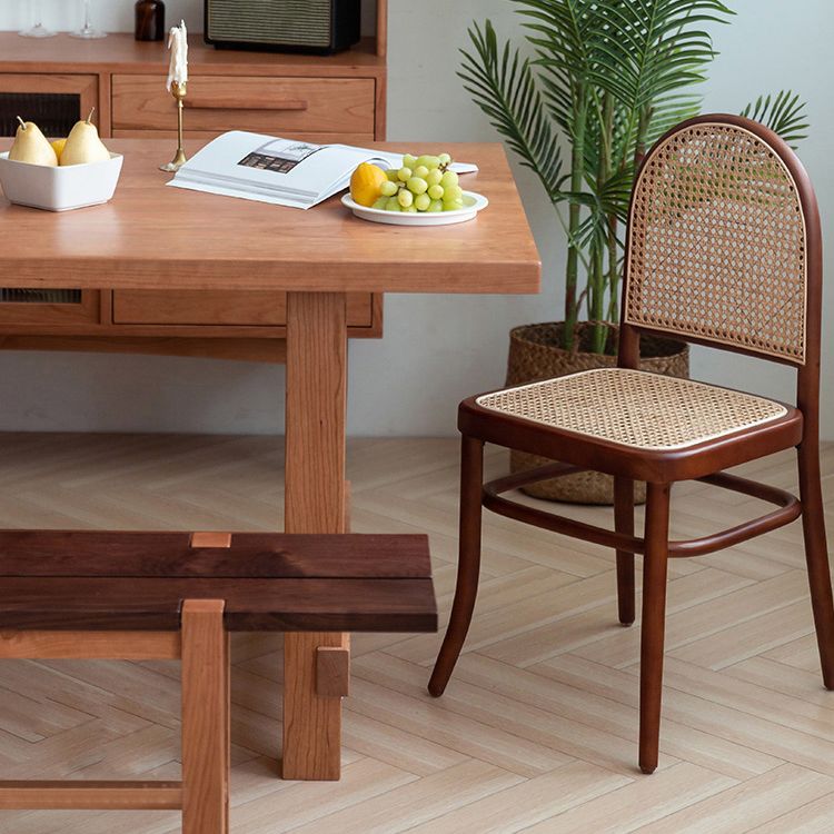 Sedia laterale tradizionale sedia da pranzo in legno massiccio per casa