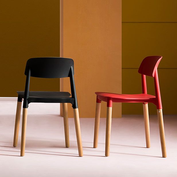 Contemporary Wood Dining Room Chairs Open Back Dining Side Chair (Set of 4) Clearhalo ' kitchen&dining_furn' 'Dining Chairs' 'Dining Tables & Seating' 'dining_chair' 'furn' 'furn_dining_chair' 'Furniture' 'furniture_dining_chair' 'Kitchen & Dining Furniture' 'kitchen' 1200x1200_fb12088d-acb0-4df8-8514-6f313f0688f7