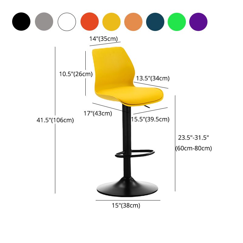 Height Adjustable Leather Barstool Industrial Counter Stool with Backrest Clearhalo 'Bar Furniture' 'Bar Stools' 'bar_stools' 'furn' 'furn_bar_stools' 'furniture_bar_stools' 'Kitchen & Dining Furniture' 'kitchen&dining_furn' 'kitchen' 'kitchen_furn' Furniture' 1200x1200_fb129d96-dfb8-4339-ac43-0131aee937f5