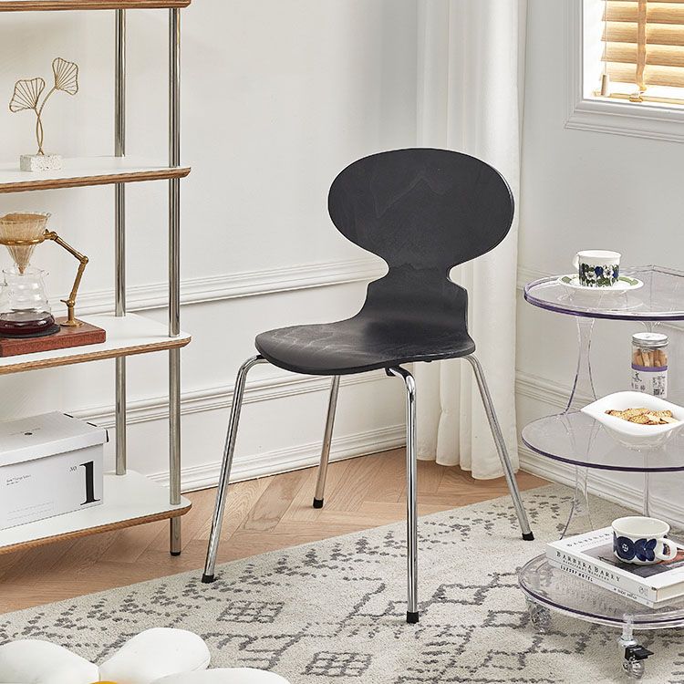 Industrial Style Metal Dining Chair Home Solid Back Armless Side Chair Clearhalo ' kitchen&dining_furn' 'Dining Chairs' 'Dining Tables & Seating' 'dining_chair' 'furn' 'furn_dining_chair' 'Furniture' 'furniture_dining_chair' 'Kitchen & Dining Furniture' 'kitchen' 1200x1200_fb12bc62-fa27-4624-b285-94f8daa8897b